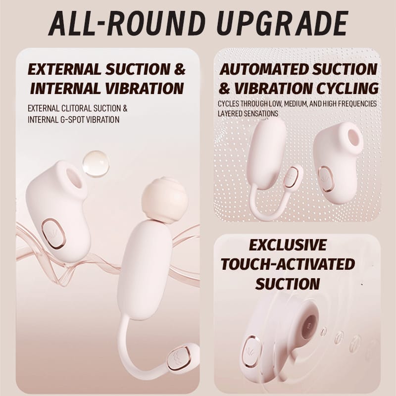 Foldable Smart Suction & Vibrating Egg Set