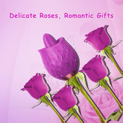 Lurevibe - Rose Toy Vibrator For Wome Clitoral Tongue Licking Vibrator