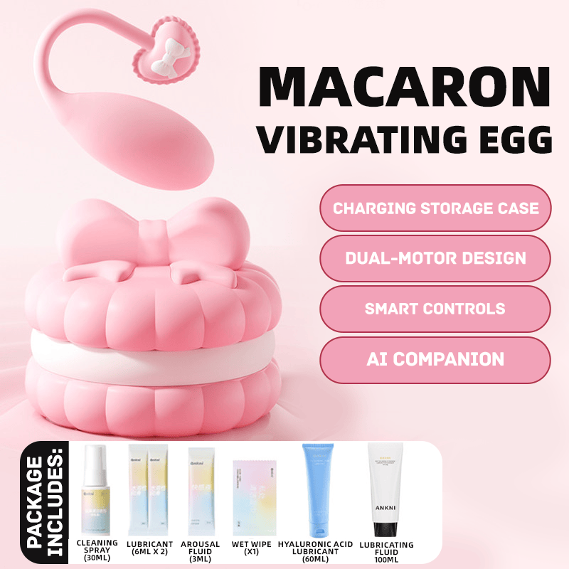 Pink Macaron 10 Modes Egg Vibrator