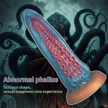 6.69‘’ Ocean Blue Octopus Tentacle Silicone Anal Dilator Fantasy Dildo