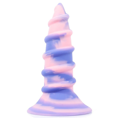 8.86‘’ AIMITEX Gold Silicone Screw Super Thick Penis Butt Plug Anal Sex Toy