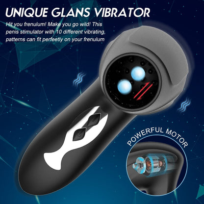 Lurevibe - Men's USB Rechargeable Vibration Sucking Machine Automatic Male Masturbator