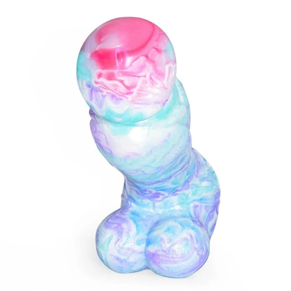 7.48‘’ Colorful Soft Mushroom Head Silicone Artificial Dildo
